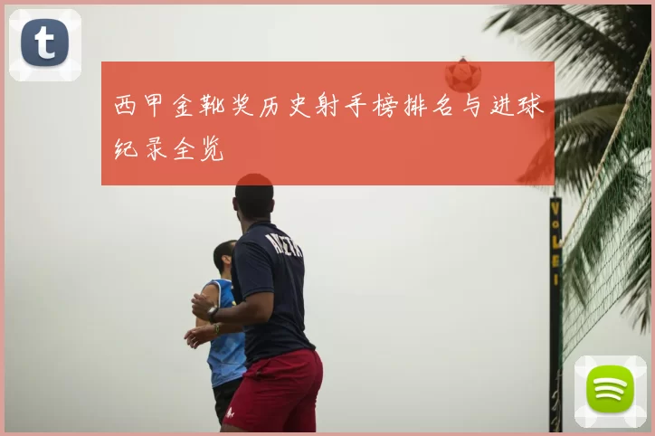 西甲金靴奖历史射手榜排名与进球纪录全览